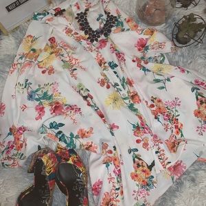 Iman floral print blouse